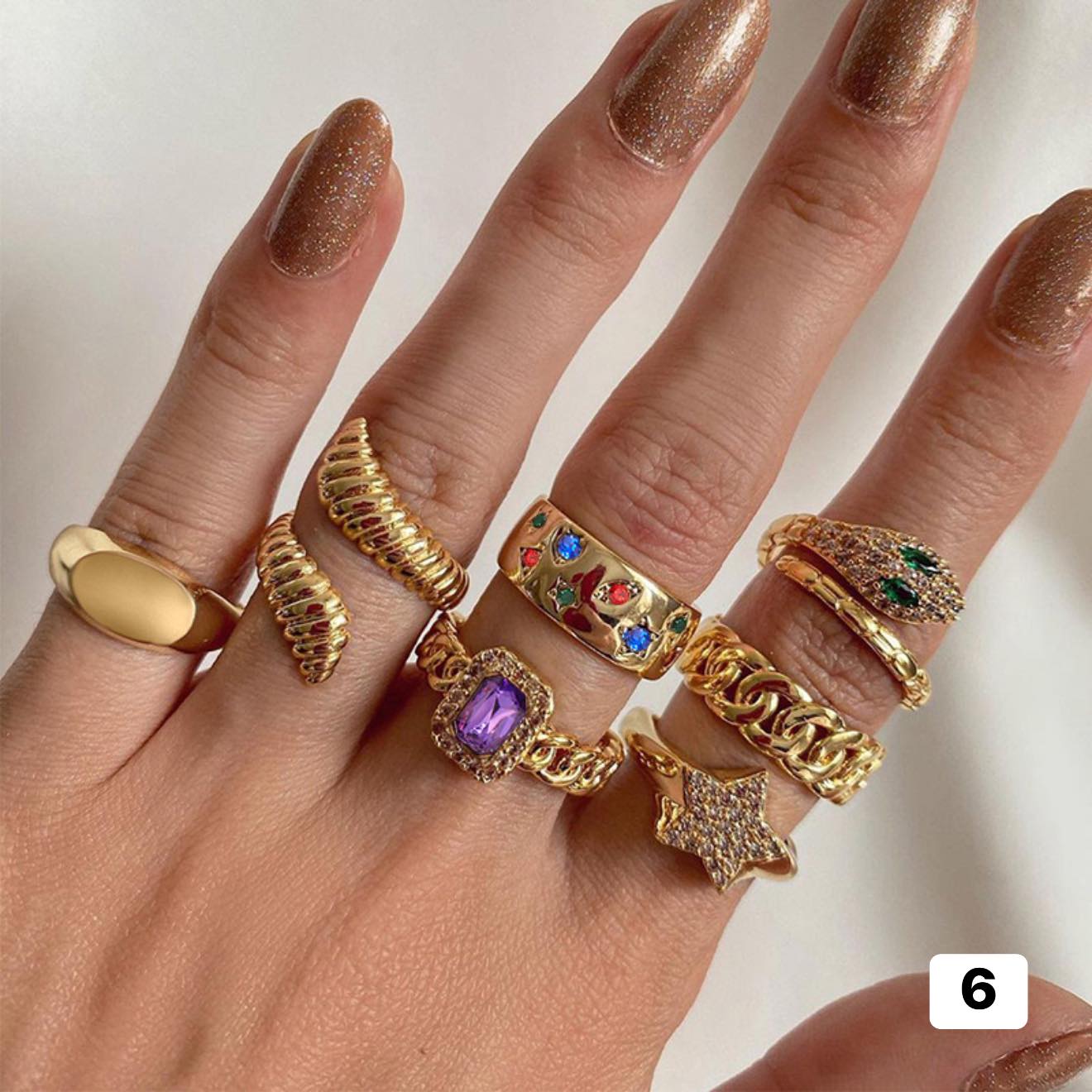 October2025 - Finger ring set (Click on the product for more designs)