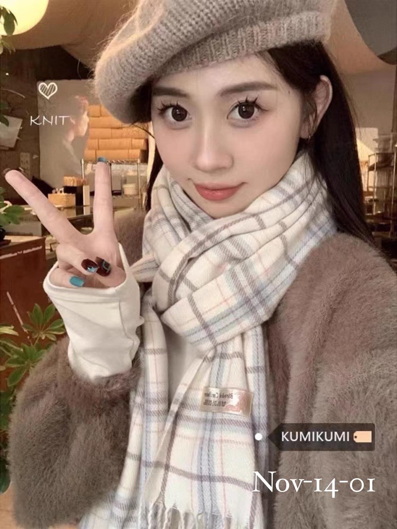 November2025 set 14 - Korean
styled winter scarfs